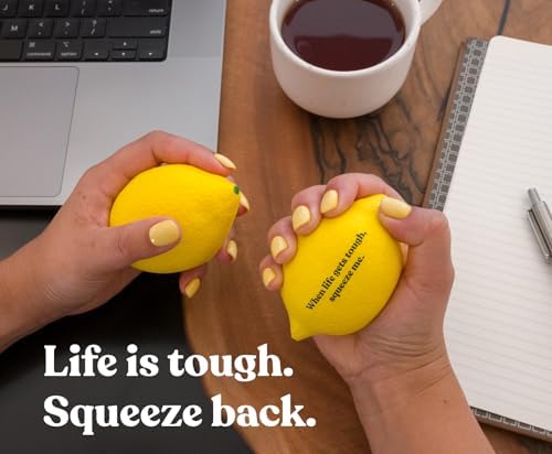 LemonAid – Set of 2 Stress Balls – Soft & Firm Squeeze Levels | Fun