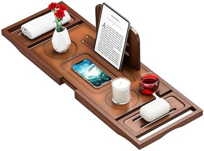 Banlilu Bathtub Tray - Bath Tray Expandable - Bath Tub Tray Table for