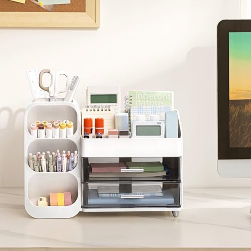 HBlife Desk Organizer with Pen Pencil Holder for Desk, Pen Organizer
