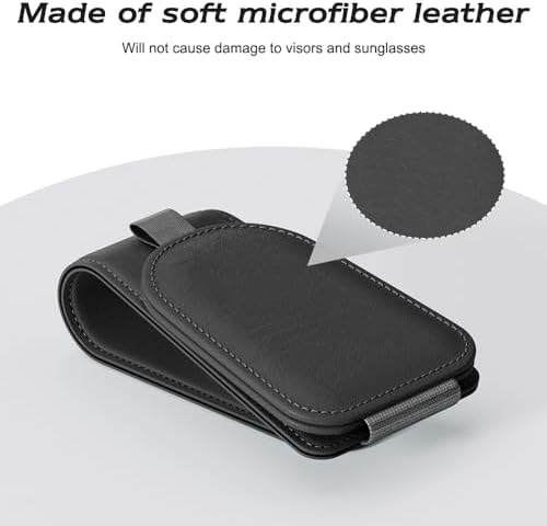 Sotfamily Magnetic Sunglass Holder for Car Visor, 2 Packs, Faux