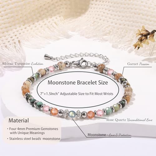 Gifts for Women Moonstone Bracelet Meaningful Present