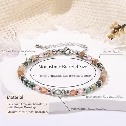 Gifts for Women Moonstone Bracelet Meaningful Present