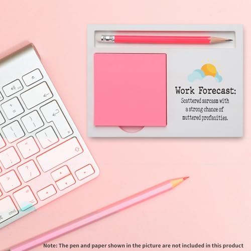 Funny Work Forecast Desk Sign Office Humor Plaque Coworker Boss Decor
