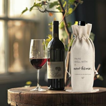 House Warming Gifts: New Home Pairs Well with A New Home Wine Bag