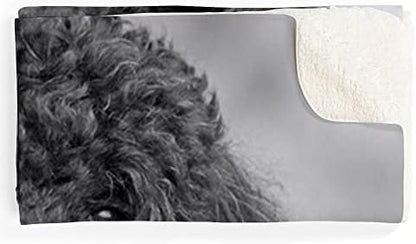 CafePress Black Poodle Sherpa Fleece Throw Blanket 60" L x 50" W