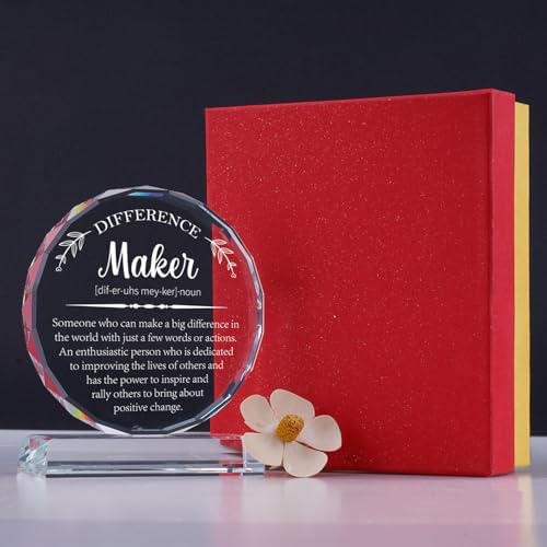 Uniquilling Thank You Gifts, Appreciation Award Crystal Plaque Box