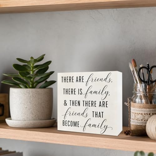 Friendship Family Wooden Signs - Friends Family Decor, Moving Away