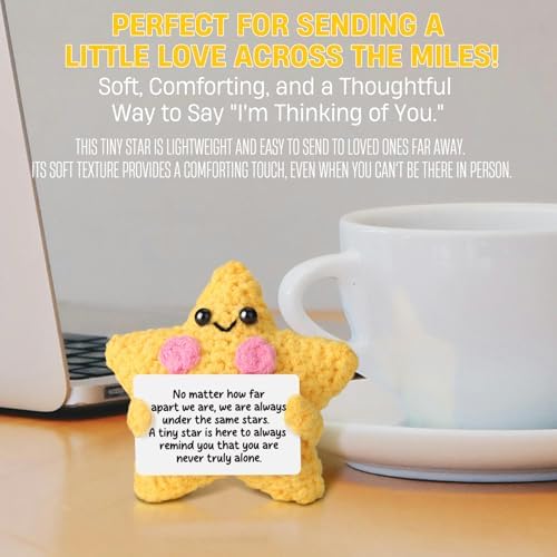 Crochet Yellow Star Doll Friendship Gift - Emotional Comfort Support