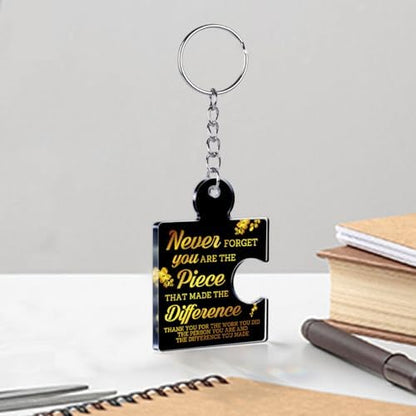 Team Appreciation Gifts Bulk Thank You Keychains for Coworkers