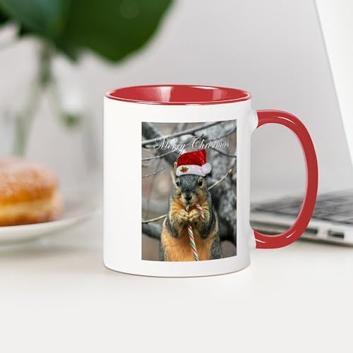 CafePress Christmas Squirrel Ceramic Mug 11 oz (325 ml) Ceramic Coffee