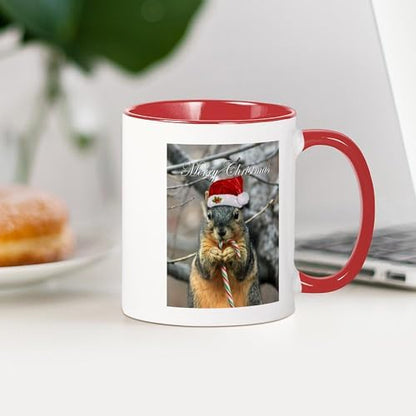 CafePress Christmas Squirrel Ceramic Mug 11 oz (325 ml) Ceramic Coffee