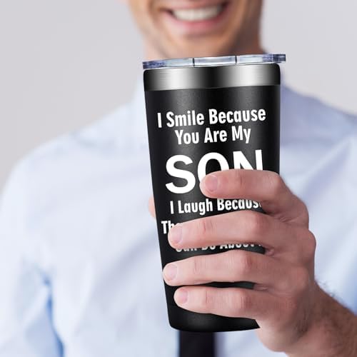 Grifarny Gifts for Son - Son Gifts from Mom, Dad - Son Tumbler Cup