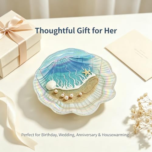 Kaelum Teacher Appreciation Gifts for Women, Ocean Shell Resin Jewelry