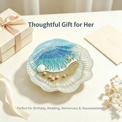Kaelum Teacher Appreciation Gifts for Women, Ocean Shell Resin Jewelry