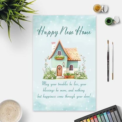 Funny House warming Card Gifts for Him Her, New Home Card, Happy New