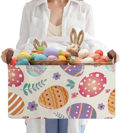 Boao Large Basket Collapsible Storage Bins Cute Fabric Storage Basket