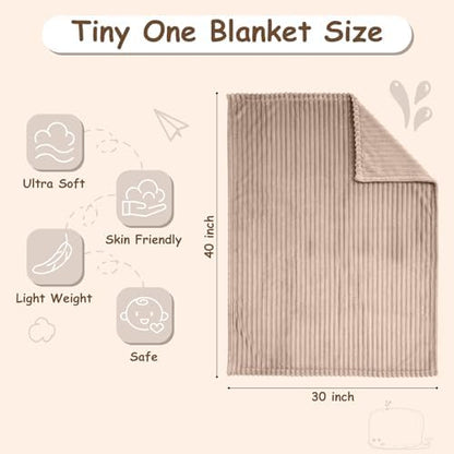 Soft Fleece Baby Blanket Ultra Cozy Baby Blankets for Boys Girls Warm