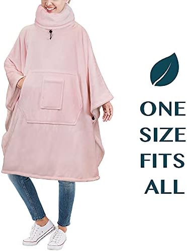 PAVILIA Wearable Blanket Poncho for Women Men, Oversized Hoodie
