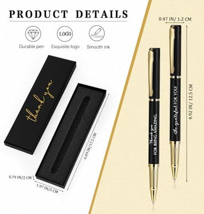 PerKoop 20 Sets Thank You Gifts Bulk Inspirational Ballpoint Pen with