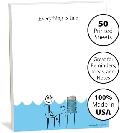 Funny Notepad — Gag Gift for Coworkers, Boss, or Friends — Sarcastic