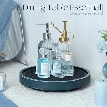 EOSAHR Non-Skid Lazy Susan Organizer, Rotating Tray for Table Top