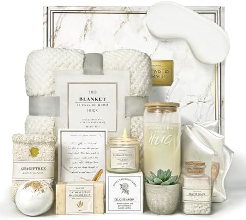 AHAGIFTREE Gift Basket for Women, Care Package, Birthday Gift,12PC Get