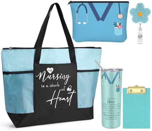 Willinglong Nurse Appreciation Gifts for Women, Blue, 5 Pcs