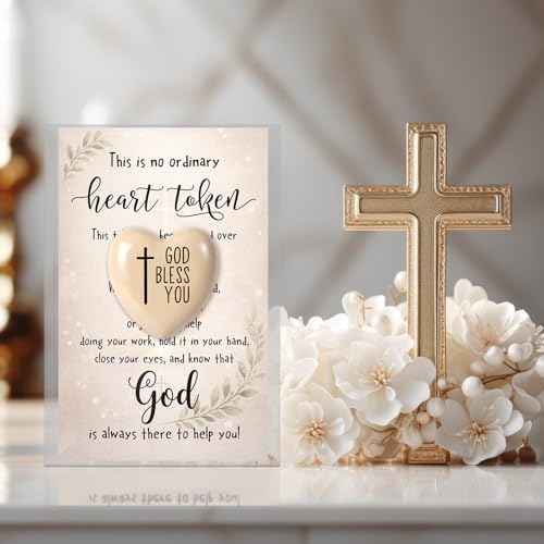 25 Sets Christian Gifts Bulk, Religious Wooden Pocket Hug
