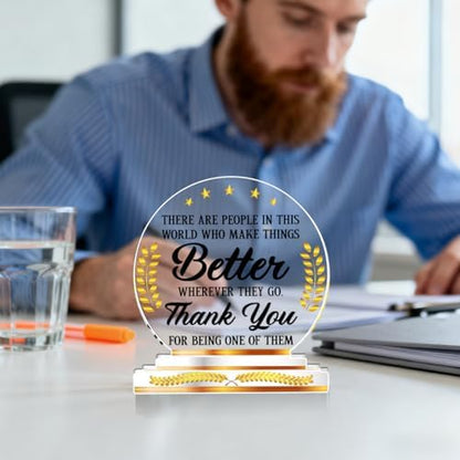 Thank You Appreciation Gifts for Coworkers Employees Desk Decor