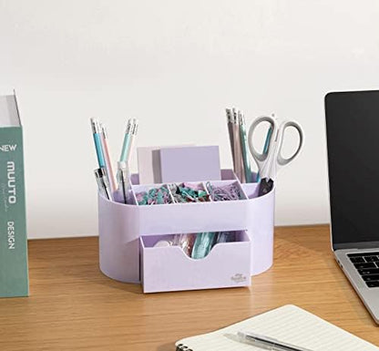 My Space Organizers Lavender Desk Organizer for Office Supplies and