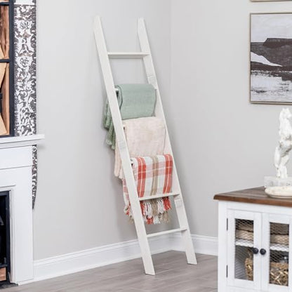 Blanket Ladder for the Living Room and Bedroom, Quilt Rack, 6-Tier