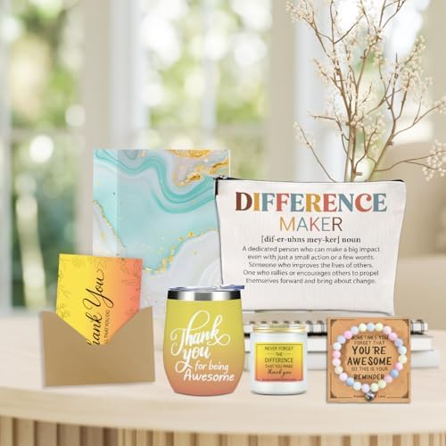 Difference Maker Gift, Thank You Gifts for Women Teacher Nurse Boss