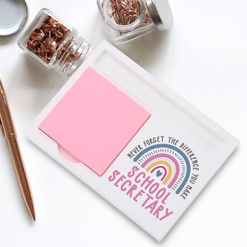 School Secretary Gifts Sticky Note Holder, Thank You Gift for School