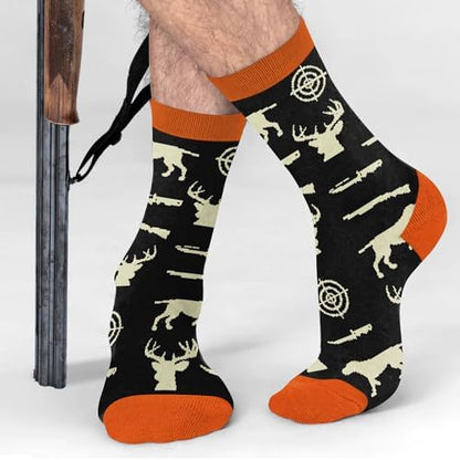 Hunting Accessories for Men, Dad - Funny Deer & Duck Hunting Socks