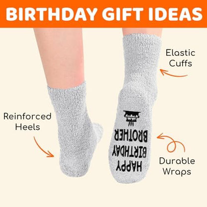 HAPPYPOP Fuzzy Birthday Gifts for Him - Gifts for Dad Uncle Grandson