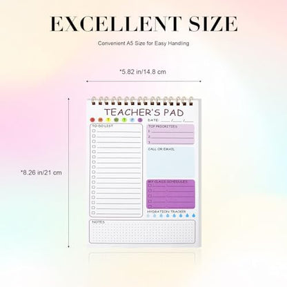 Teacher Notepad, Daily To Do List Notepad and Undated Teacher Planner