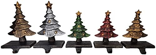Lulu Decor Cast Iron Decorative Christmas Tree Stocking Holder, Solid