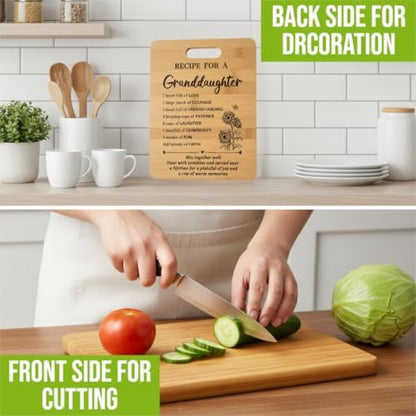 Gifts for Granddaughter Birthday Gift Ideas, Recipe Cutting Board for