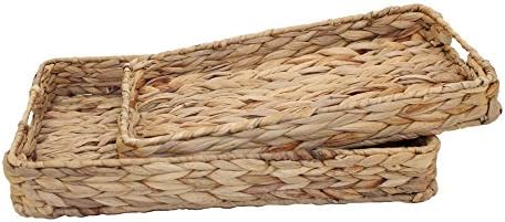Grass Weaving Tray, Grass Storage Bins for Fruit or Tea,Arts and