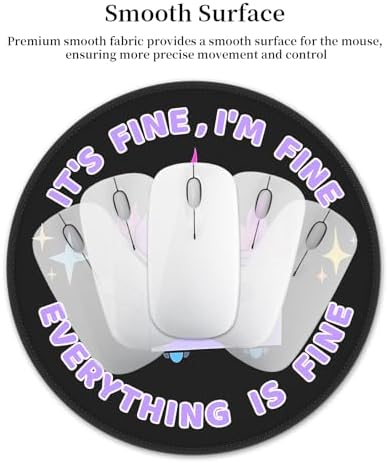 Hancynir 2Pcs Dumpster on Fire Mouse Pad, Funny Mousepad for Desk