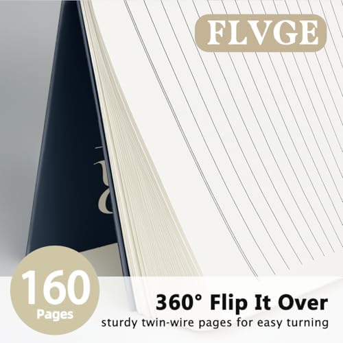 FLVGE Leadership Gift Navy Blue Notebook for Work, Employee