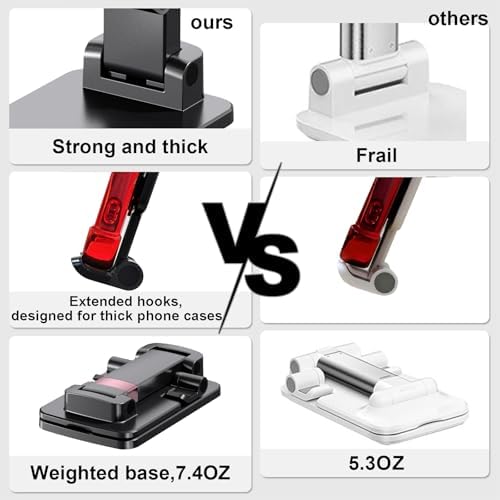 Phone Stand for Desk Cellphone Holder Height Angle Adjustable Stands