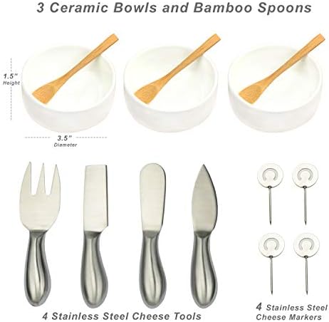Picnic at Ascot Bamboo Cheese Board/Charcuterie Platter - Includes 3