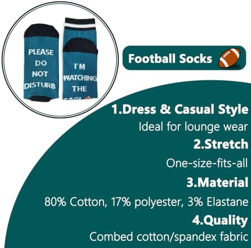 Novelty Football Socks Sports Birthday Gifts-Please Do Not Disturb I'm