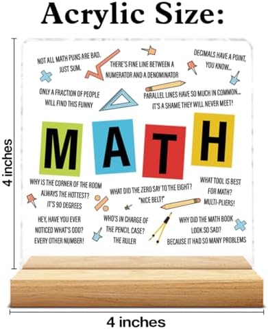 Math Teacher Gifts for Women Men, Gifts for Math Teacher Thank You