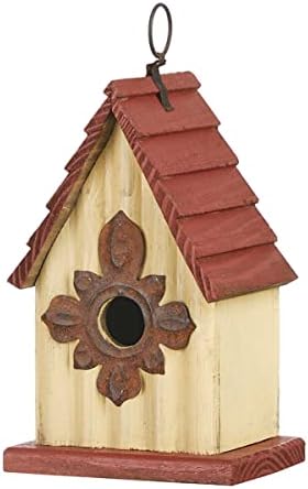 Glitzhome Bird Houses for Outside, Wooden Bird House Hanging Garden