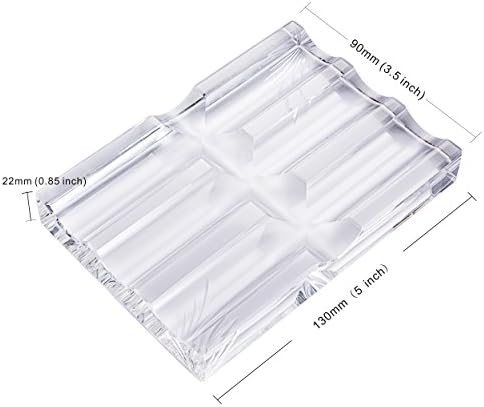 LONGWIN Office Supplies Crystal Fountain Pen Holder Desktop Organizer