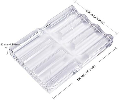 LONGWIN Office Supplies Crystal Fountain Pen Holder Desktop Organizer