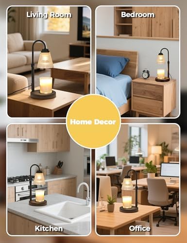 Candle Warmer Lamp with Timer Home Decor Birthday Gifts for Women Mom