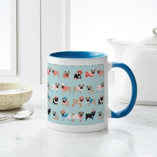CafePress Winter Pugs Mug 11 oz Mug